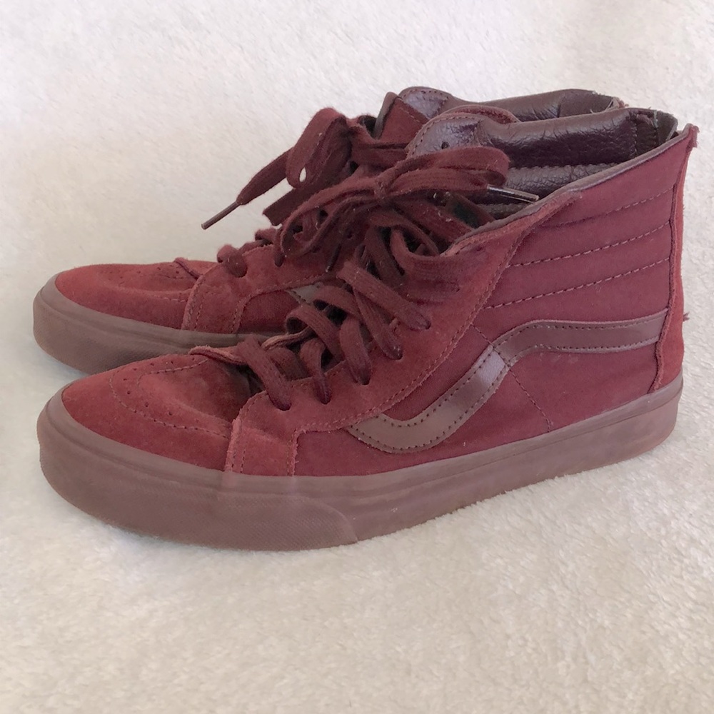 Vans Hightop skate shoes with zipper
